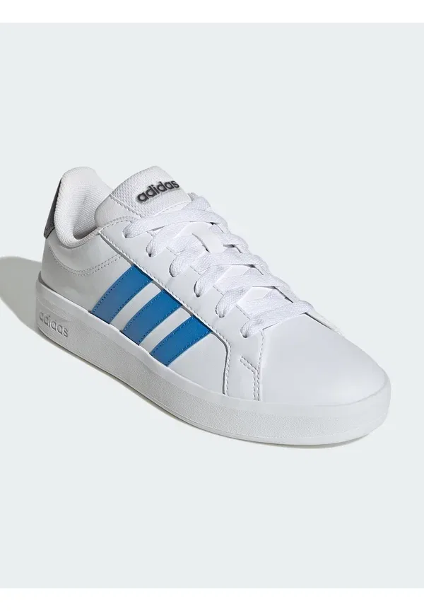 Кроссовки Adidas Grand Court 3.0 Junior Trainers, облачно-белый, прозрачно-лучисто-синий, аврора-оникс — фото 2