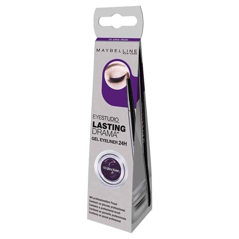 

Maybelline, Lasting Drama Gel, Подводка для глаз 10 ультрафиолетовых оттенков