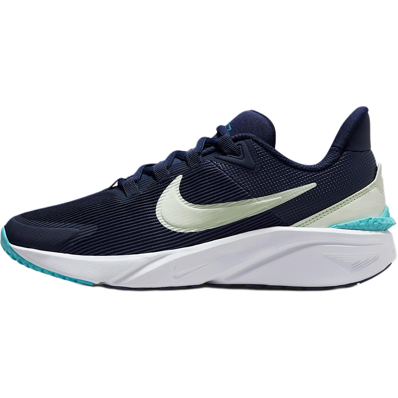 

Детские кроссовки Star Runner 4 с антискользящей подошвой и износостойким верхом Nike, синий/белый