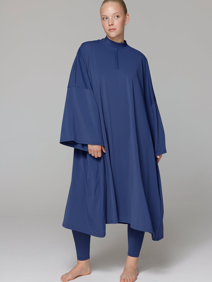 

Платье-купальник с футболкой SIYA Swimwear Cover-up, темно-синий