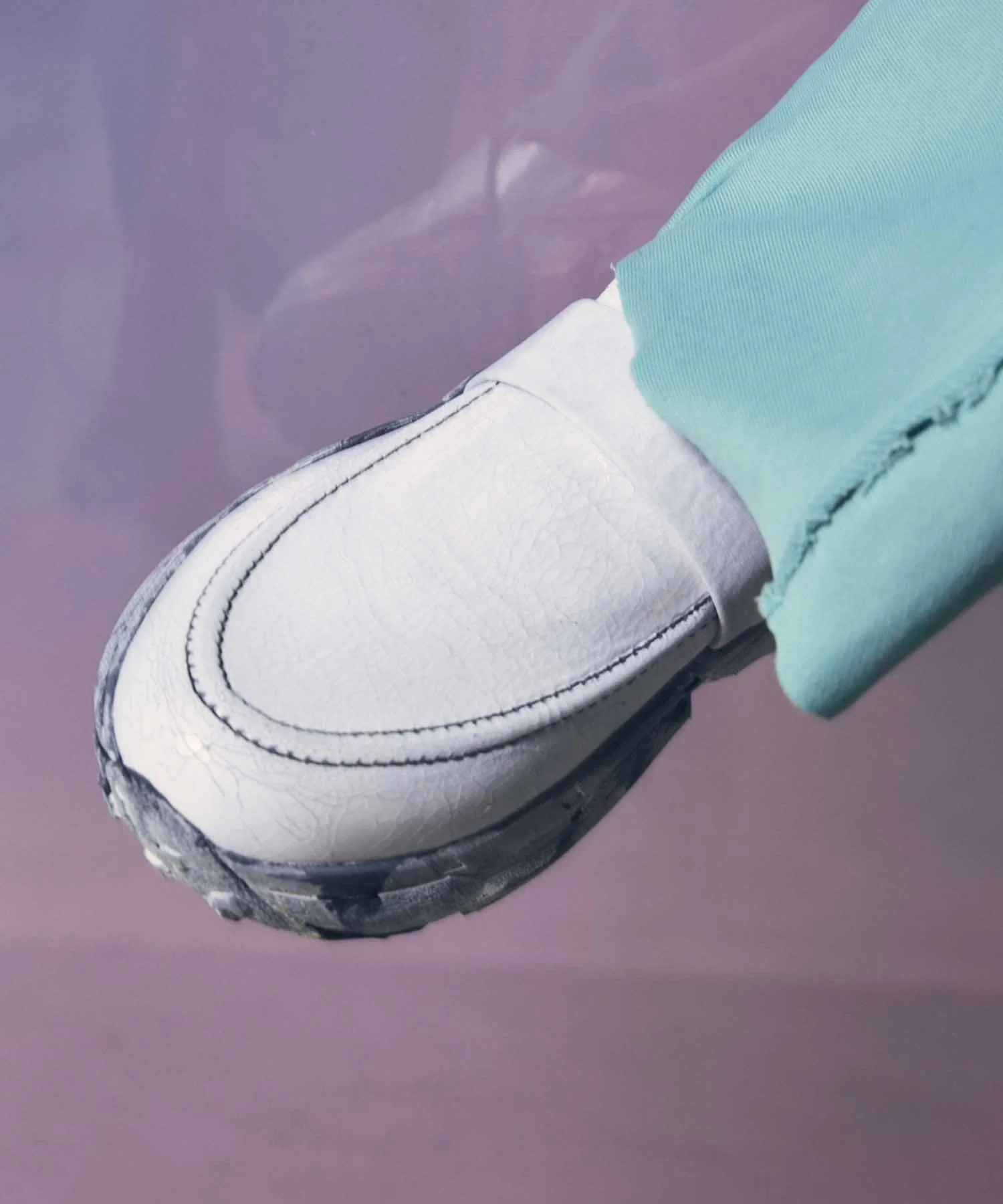 Мужские кожаные лоферы MAISON SPECIAL с Vibram подошвой чёрные — фото 4