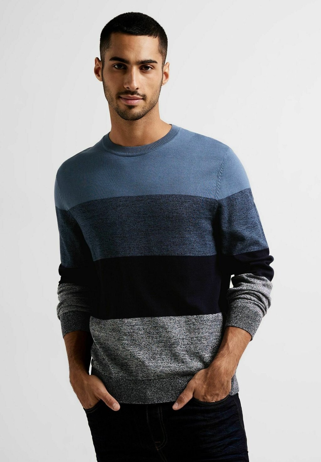 

Свитер Gestreifter Street One MEN, синий