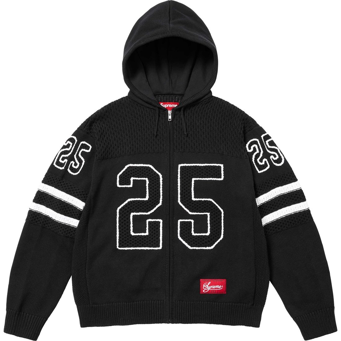 Спортивный худи на молнии fw25 Supreme, синий/темно-синий — фото 4