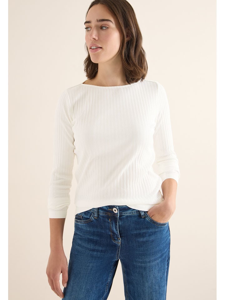 

Cecil Футболка с длинными рукавами кремового цвета