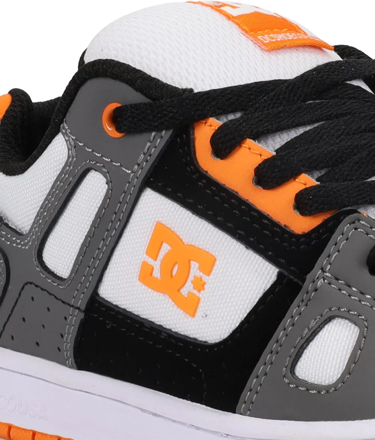 Кроссовки для скейтбординга DC Shoes цвет Grey/Black/Orange — фото 2