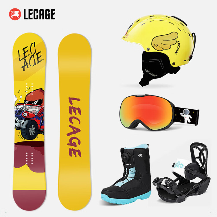 

HEAD Детский лыжный комплект LECAIGE с быстросъемными ботинками и креплениями, шлемом и очками, 90 см (5 предметов)