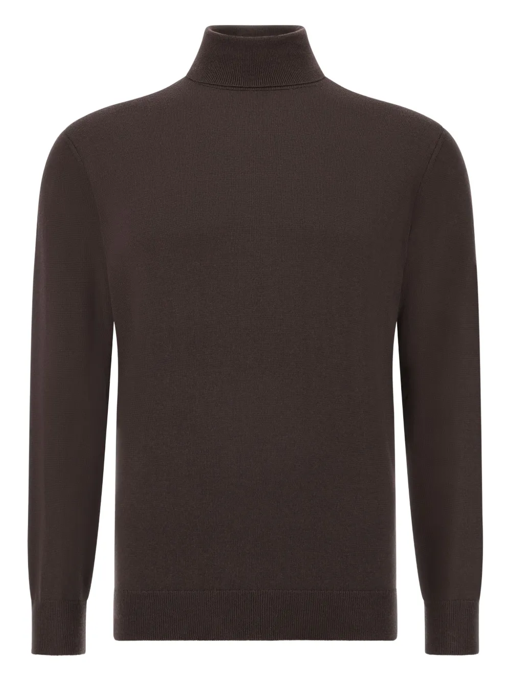 

Свитер из шерсти мериноса с высоким воротником Boggi Milano, коричневый