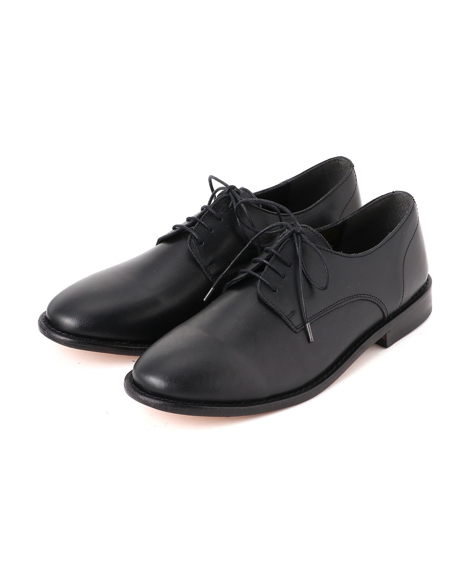 Туфли Кожа, гладкий носок Bicash, Black