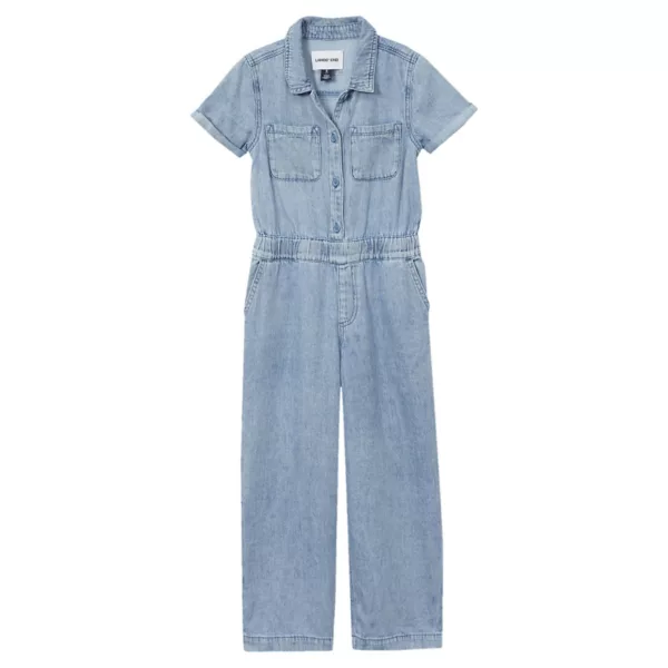 

Легкий джинсовый комбинезон для девочек Lands' End, цвет indigo chambray