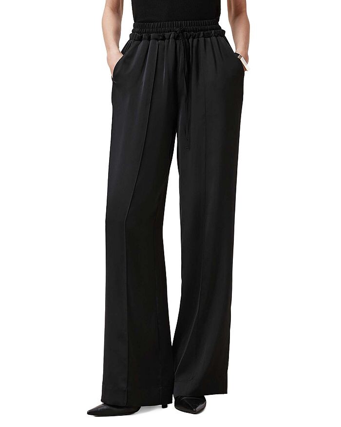 

Атласные брюки Alba ALLSAINTS, черный