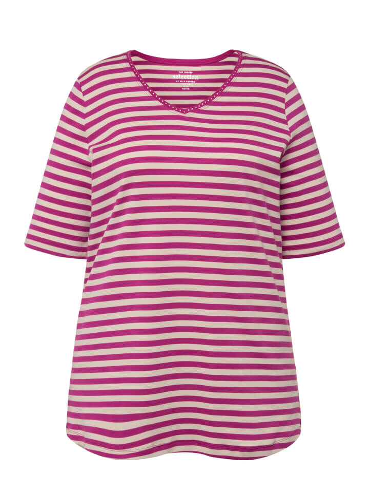 

Футболка Ulla Popken, цвет magenta