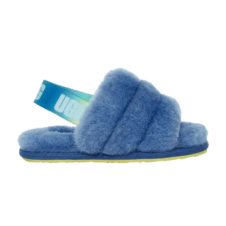 

Кроссовки UGG Fluff Yeah Slide Toddler Mystic Blue Gradient, синий