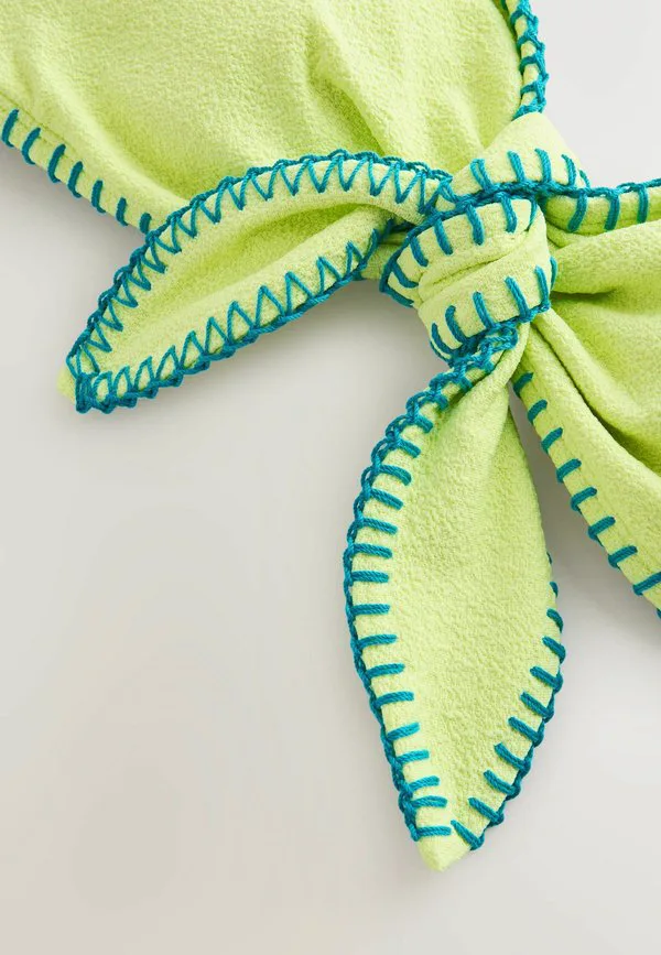 Верхняя часть бикини-бандо стандартного кроя Next, Yellow Green Whipstitch — фото 3