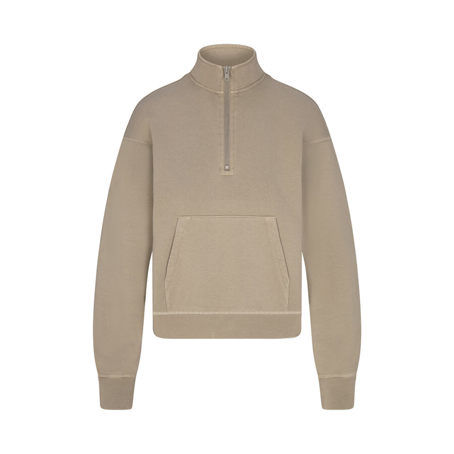 

Толстовка на молнии SKIMS French Terry, цвет Taupe