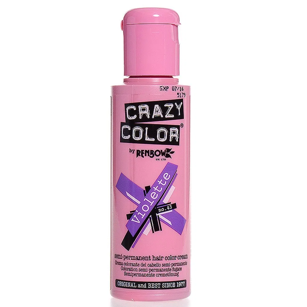 Полуперманентная краска для волос Crazy Color Violette Crazy Color