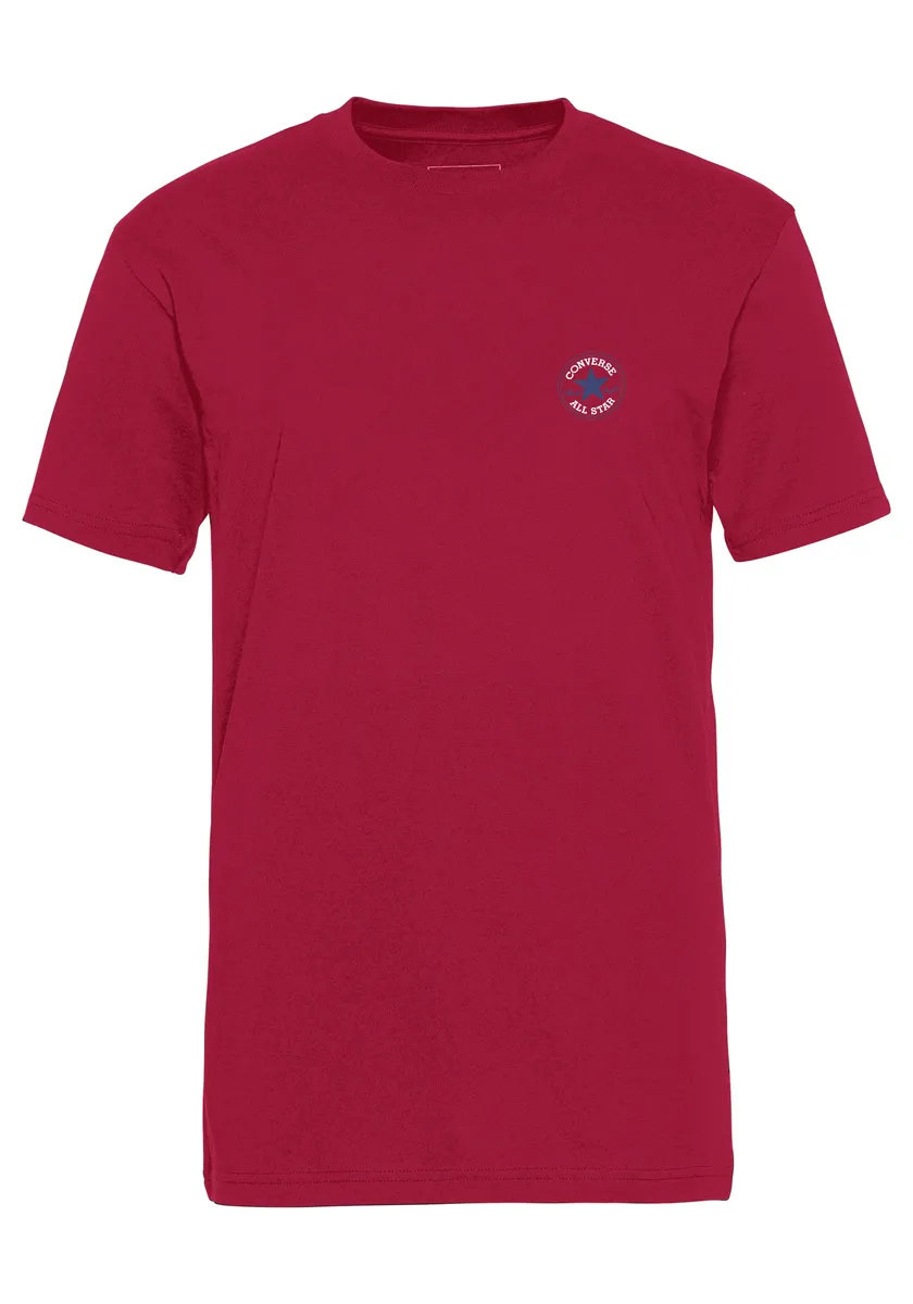 

Футболка Converse "CONVERSE GO-TO MINI PATCH T-SHIRT" с логотипом, красный