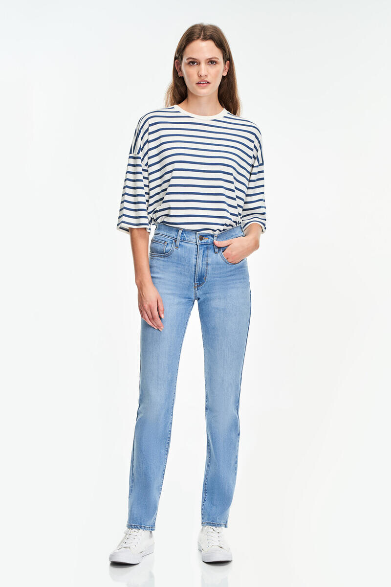 

Прямые джинсы 724 с высокой посадкой Levi's, синий