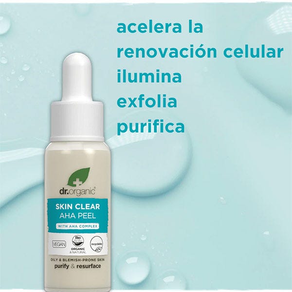 Очищающий скраб для лица DR. ORGANIC Skin Clear Aha Peel, 30 мл — фото 2