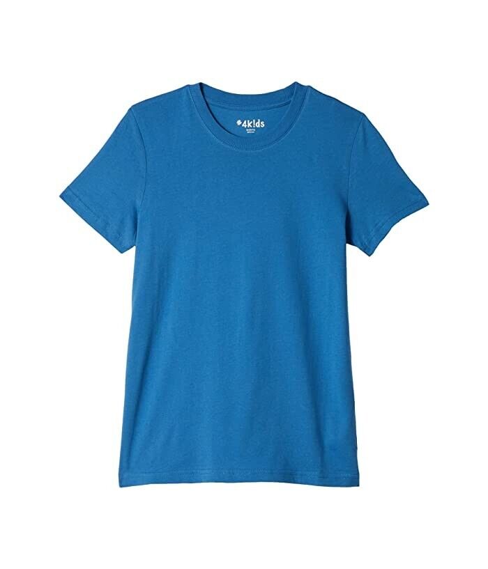 Детская футболка #4kids Essential T-Shirt Deep Water, 100% хлопок, короткий рукав, JDM991, синий — фото 4