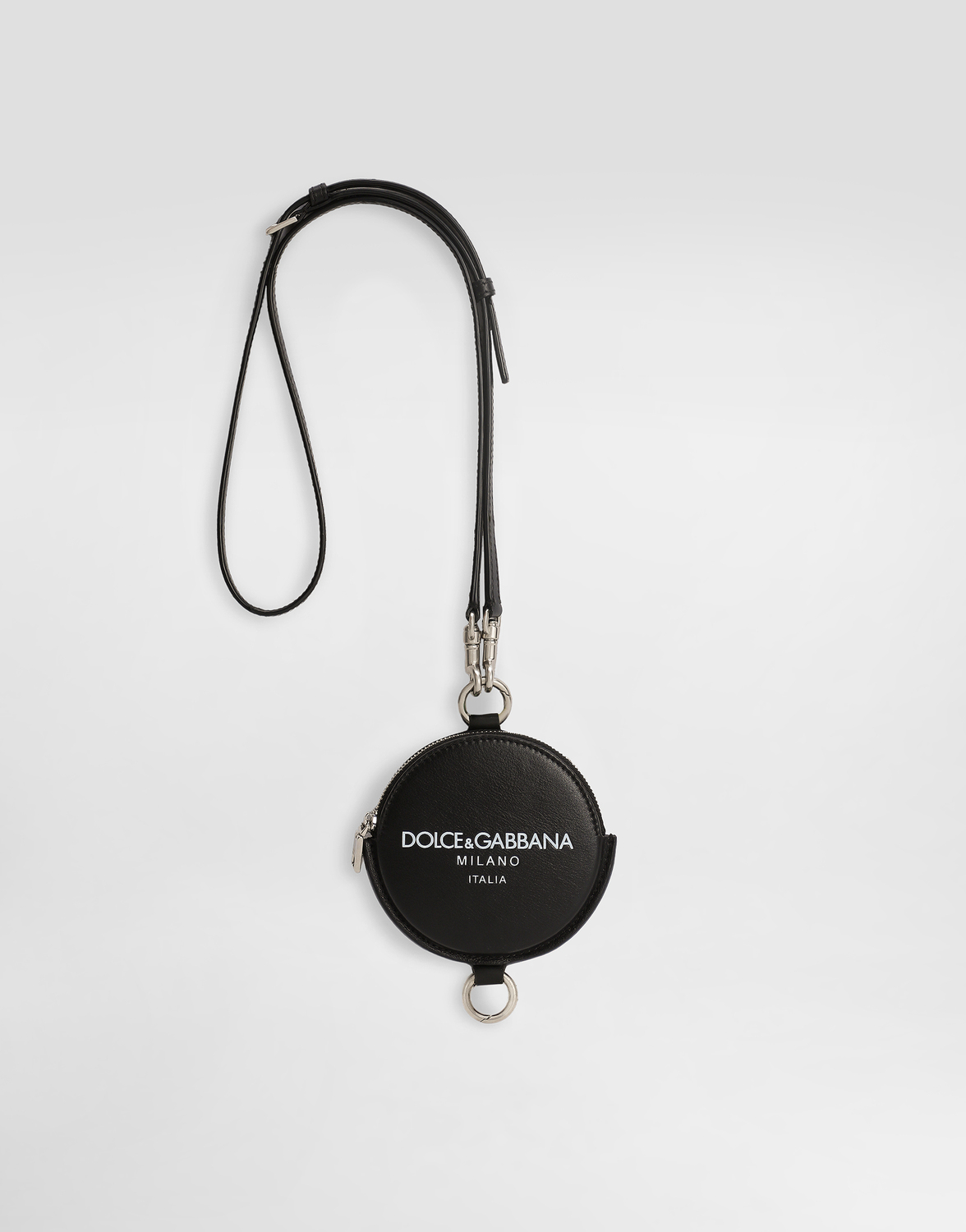 

Монетница из телячьей кожи Dolce&Gabbana, черный