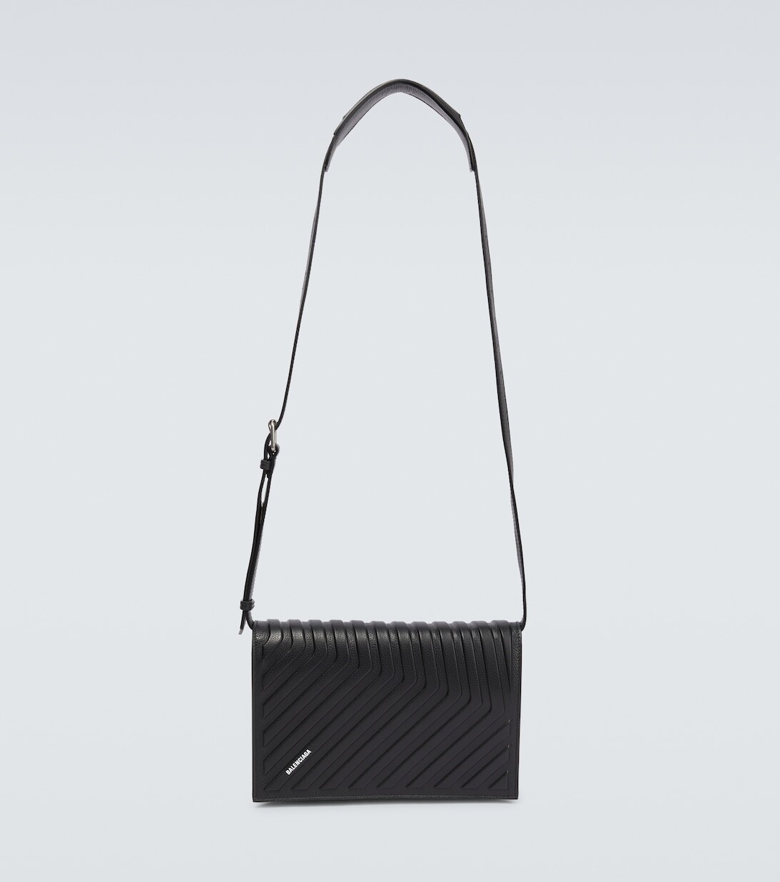 

Сумка через плечо из кожи Car Balenciaga, черный