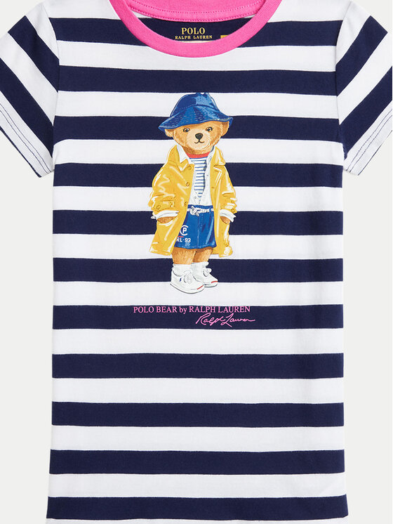 Платье на каждый день обычный крой 312957382001 Polo Ralph Lauren, синий — фото 3