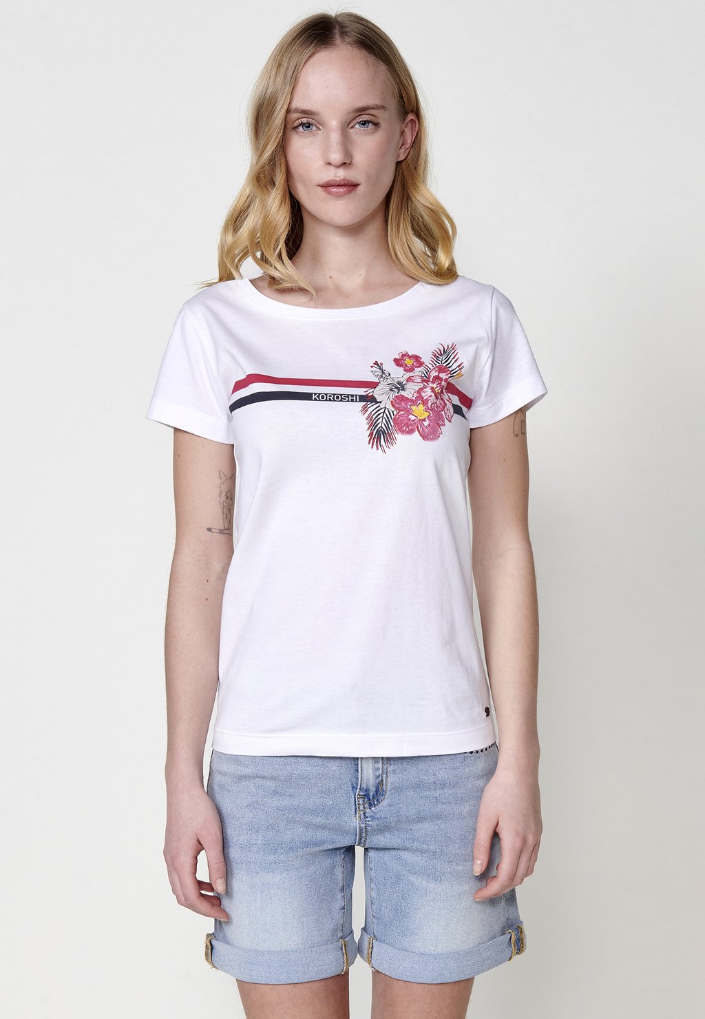 

Футболка с принтом Koroshi, белый