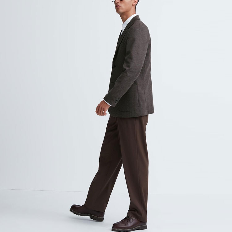 Деловой костюм унисекс свинцово-серый Uniqlo, серый — фото 3