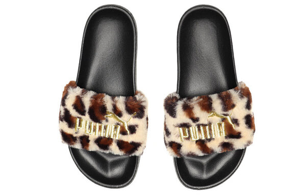Тапочки leadcat 'leopard print' Puma, черный — фото 3