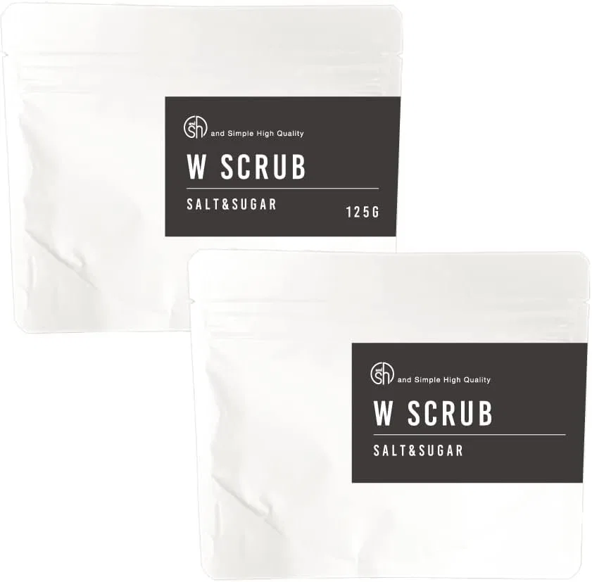 Скраб для тела &SH Double Scrub, соль и сахар, 250 г (2×125 г), без отдушки And Sh