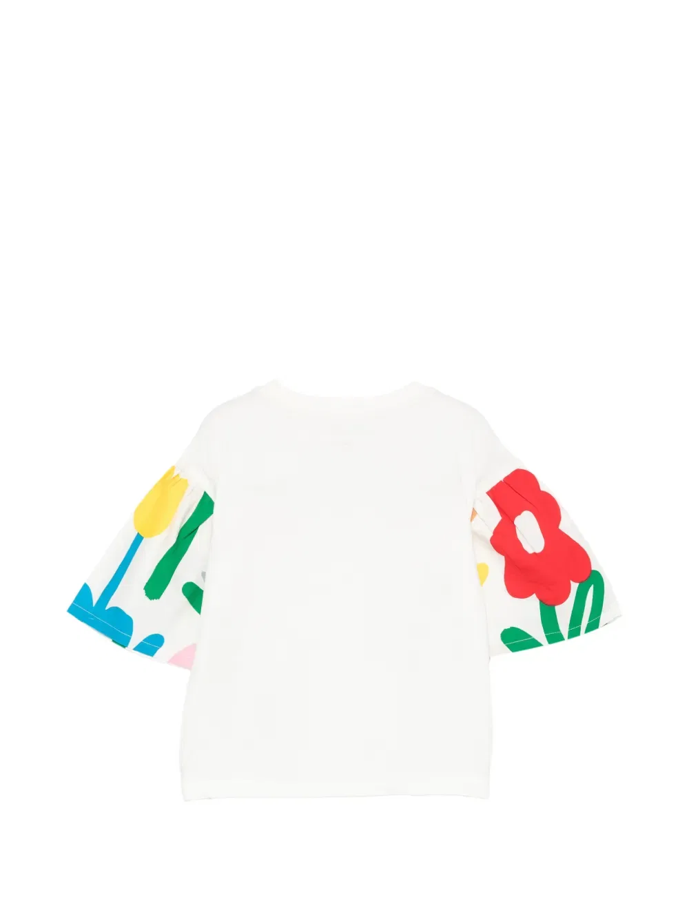 Футболка с принтом на рукаве Stella Mccartney Kids, белый — фото 2