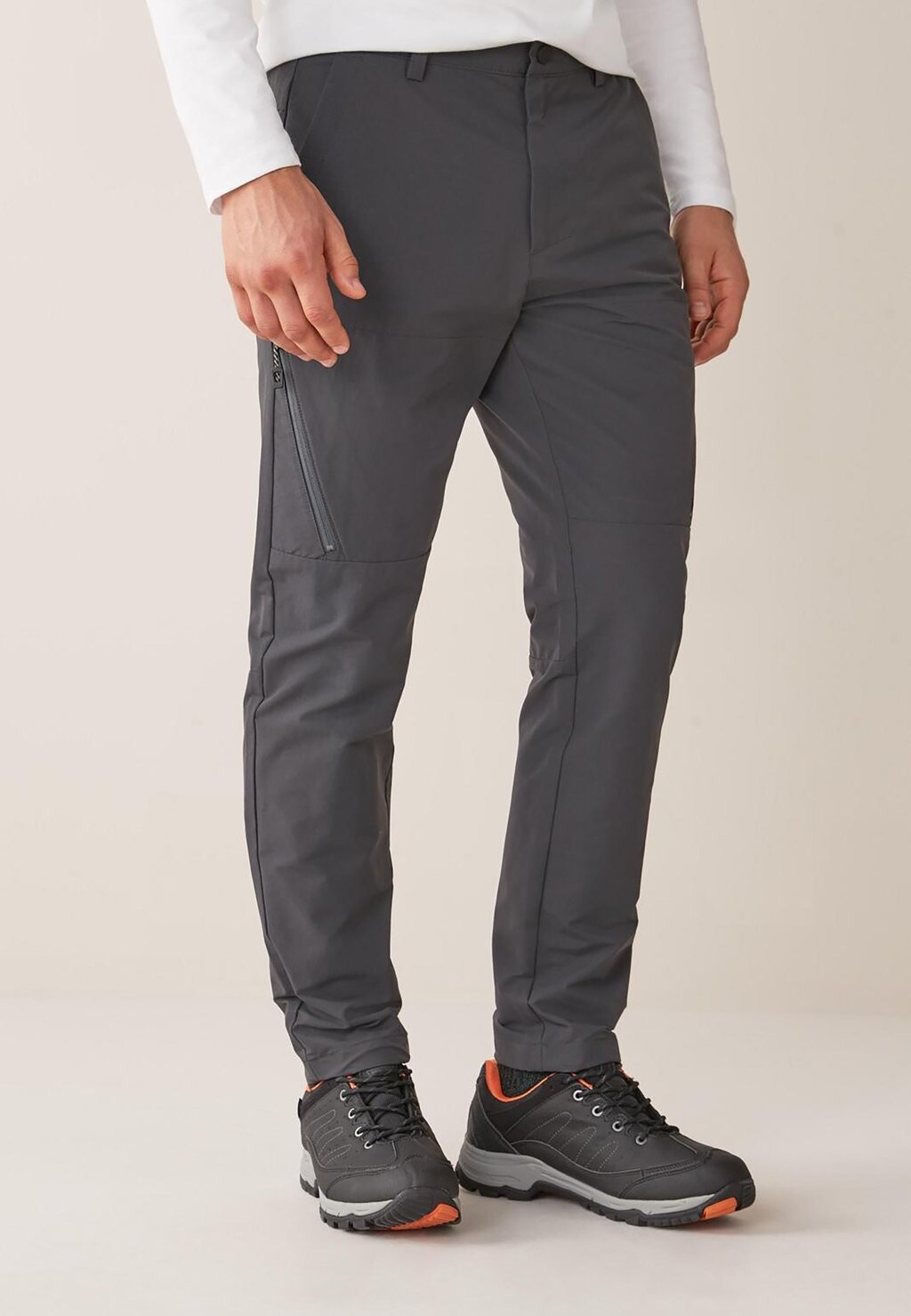 

Брюки-карго ACTIVE ZIP-OFF CARGO TROUSERS SLIM FIT Next, серый