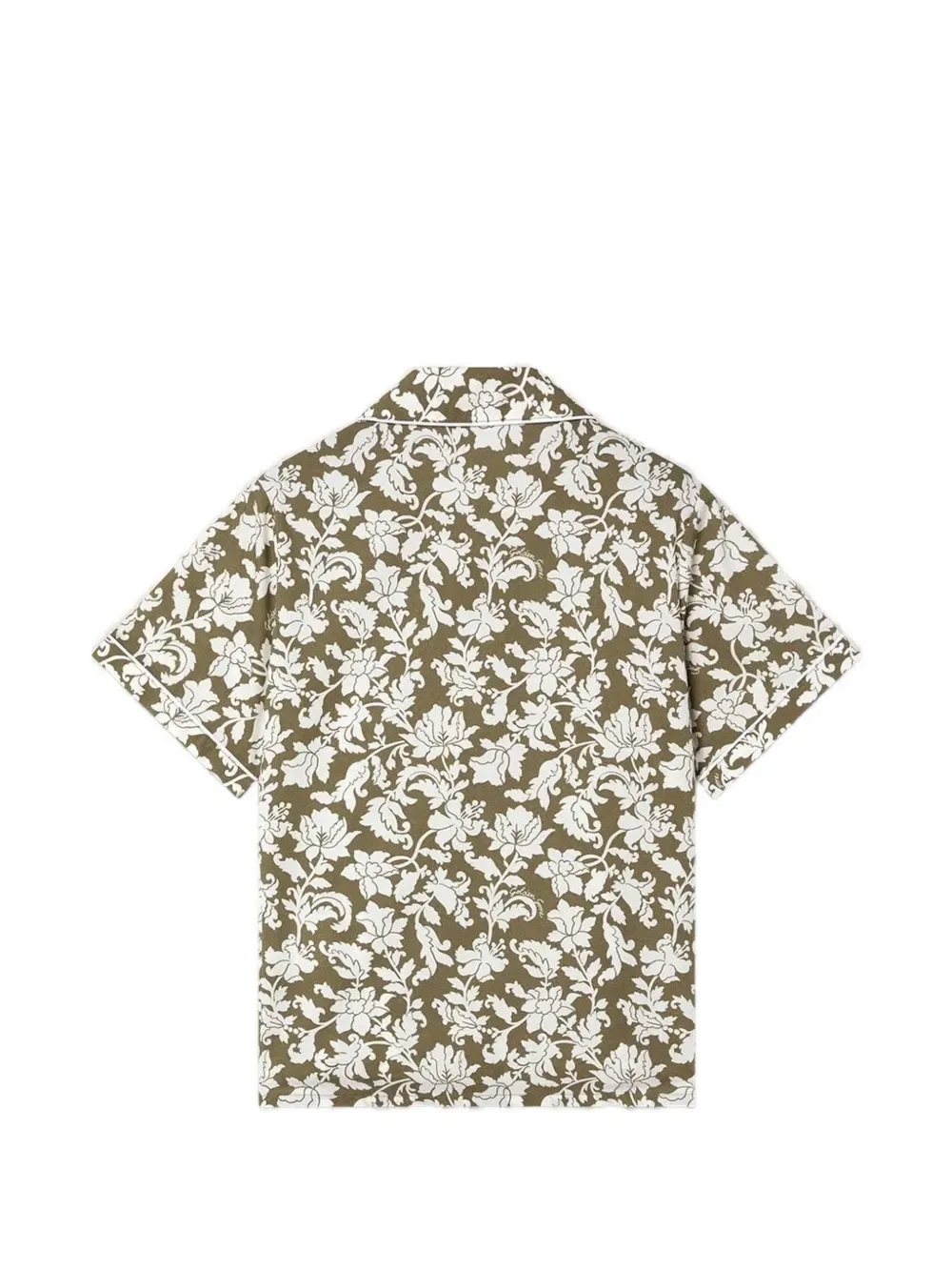 Рубашка с цветочным принтом Golden Goose Kids, зеленый — фото 2