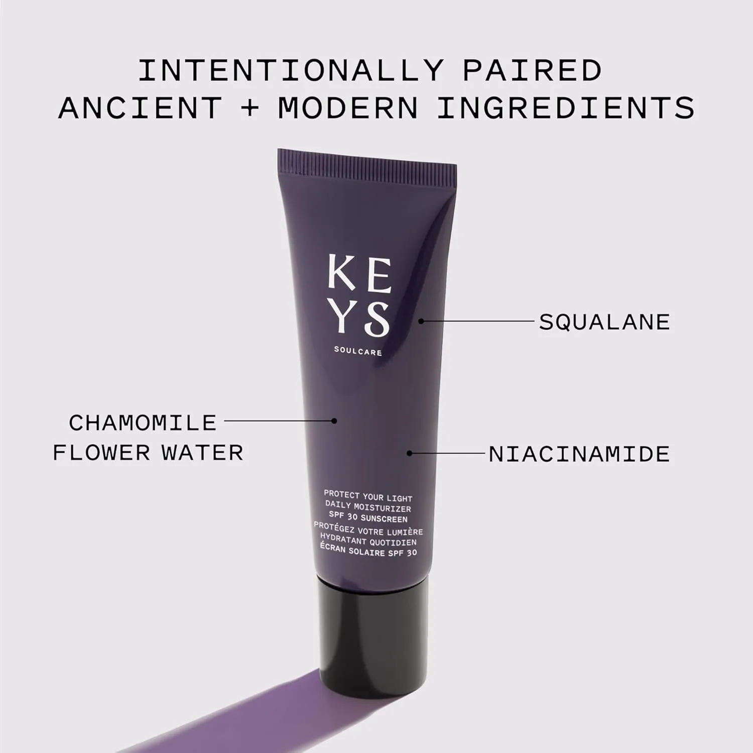 Keys Soulcare Protect Your Light Ежедневный увлажняющий крем с SPF 30, легкая формула с защитой от UVA и UVB, веганский, без жестокости, 50 мл — фото 2