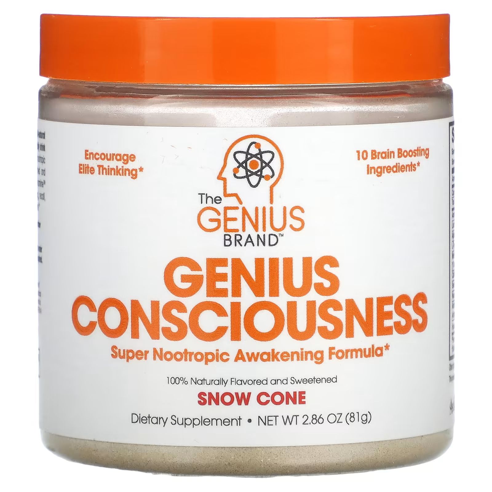 

Genius Consciousness, снежный конус, 2,86 унции (81 г) The Genius Brand