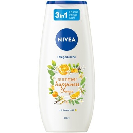 

Гель для душа Summer Happiness Orange 250мл с натуральным маслом авокадо, Nivea