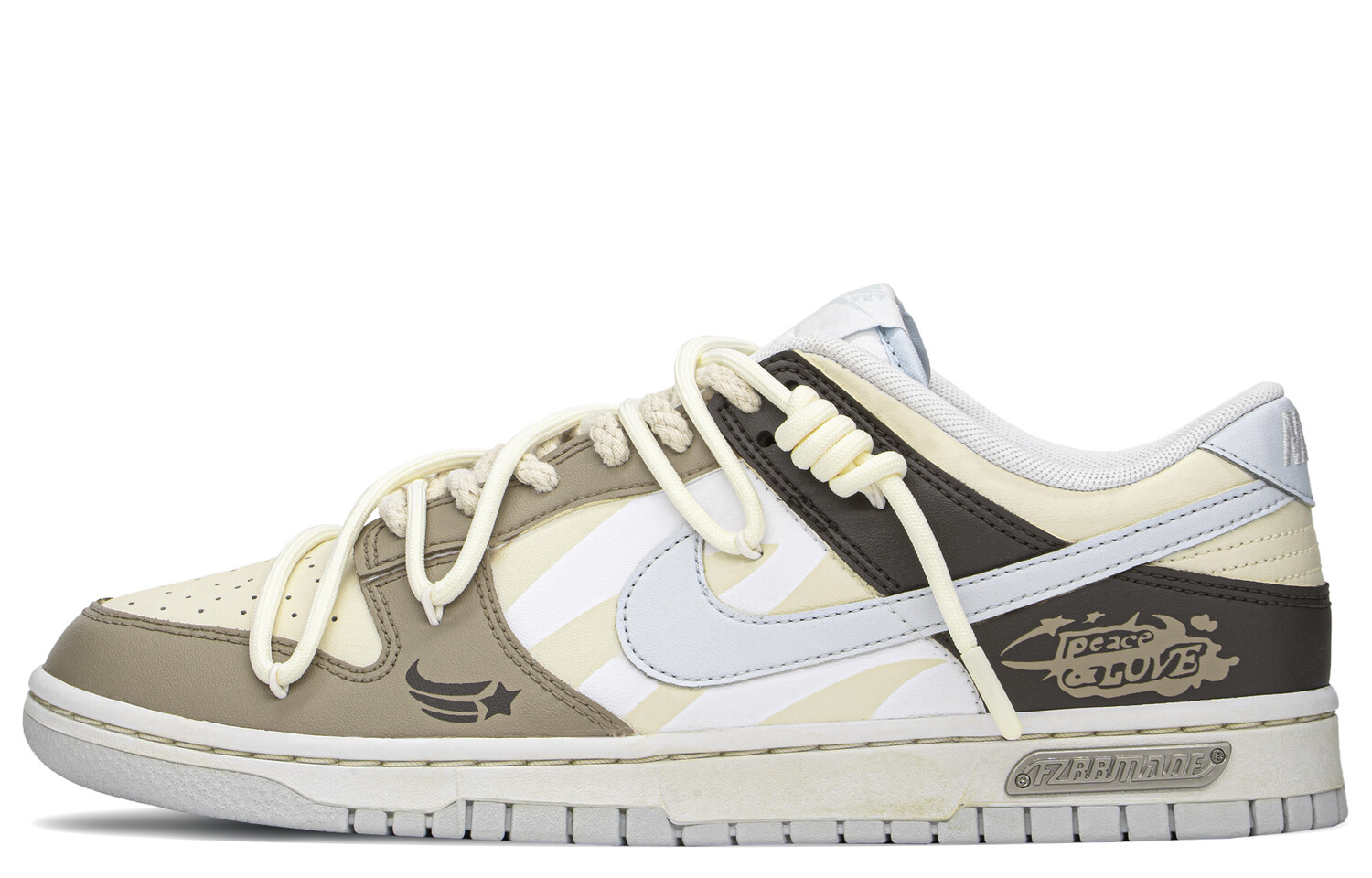 

Кроссовки Nike Dunk Skateboard Shoes Men Low-Top Brown Beige
