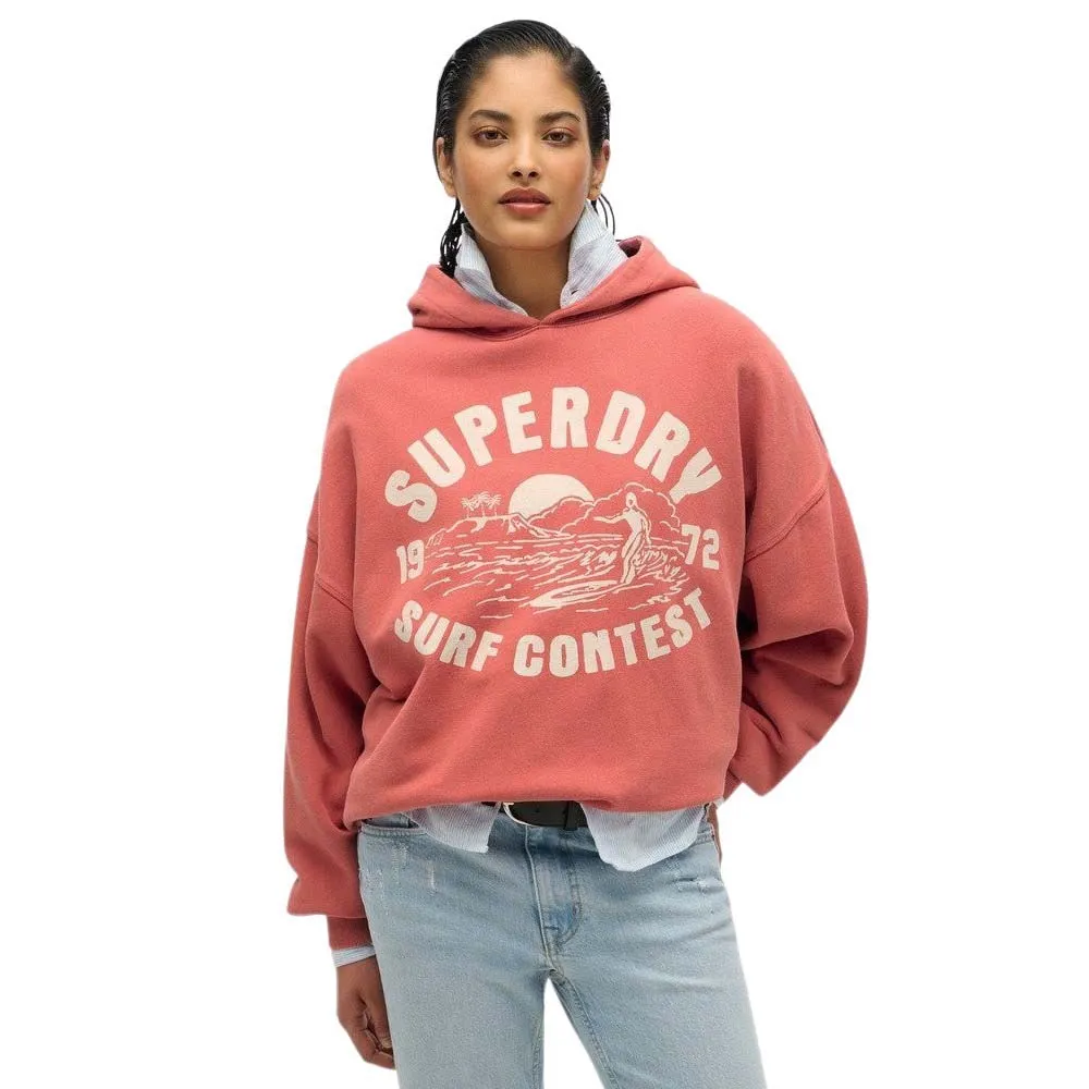 

Худи Superdry Outdoor Oversized, красный