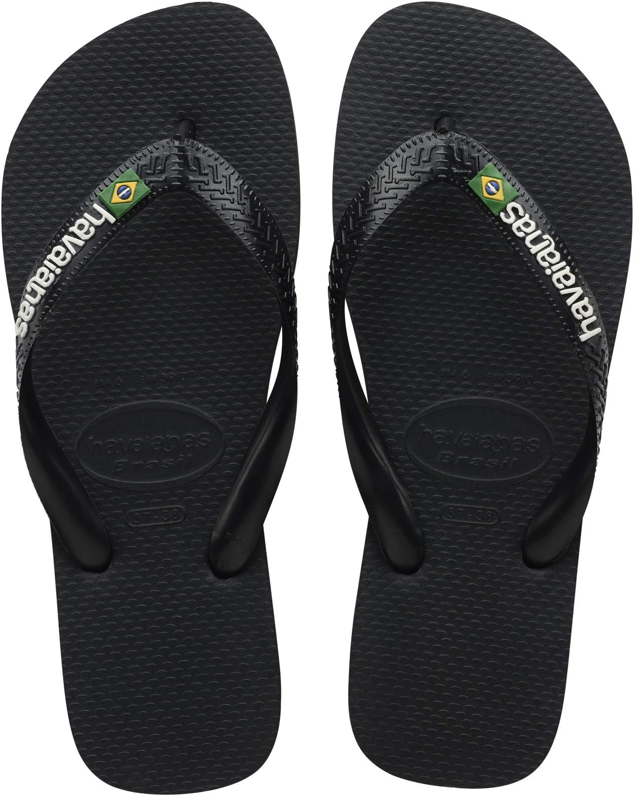 

Шлепанцы Brazil Logo Unisex Flip Flops Havaianas, цвет Black/Black