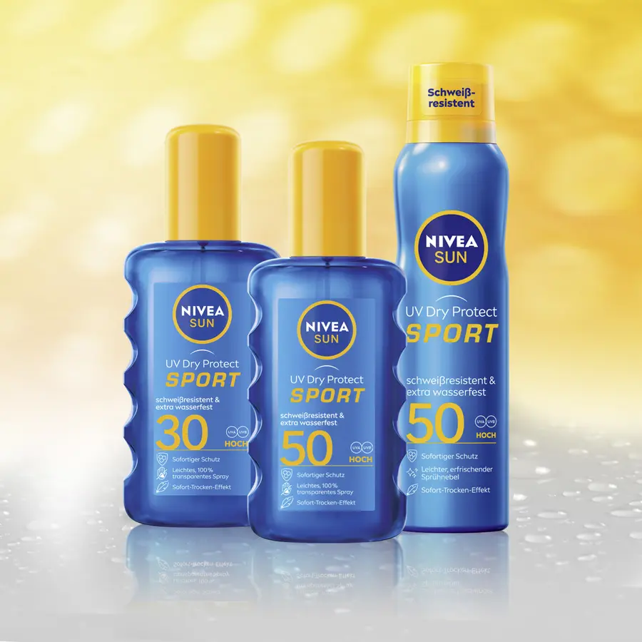 Солнцезащитный крем NIVEA SUN UV Dry Protect Sport Transparentes Spray LSF 50 — фото 3