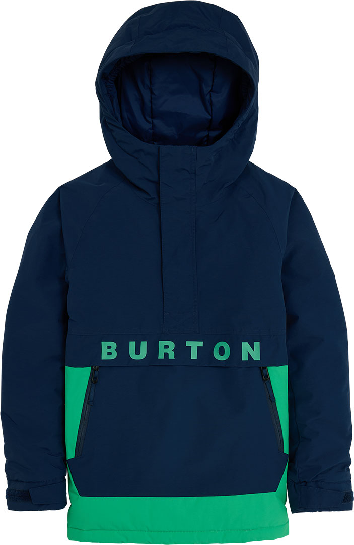 

Burton Детская куртка frostner anorak dress blue/galaxy green XL