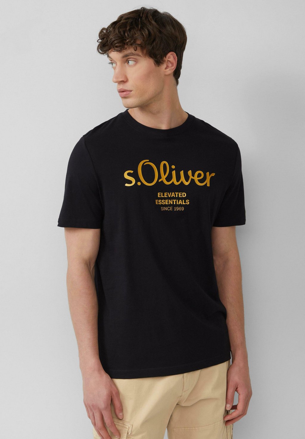 

Футболка с принтом MIT LOGO s.Oliver, черный