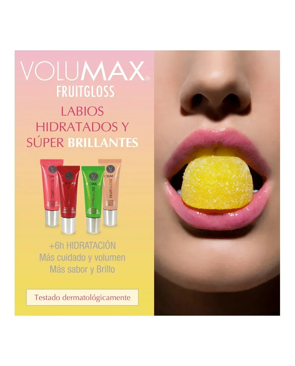 Блеск для губ Fruitgloss Volumax, Fresa Intensa — фото 3
