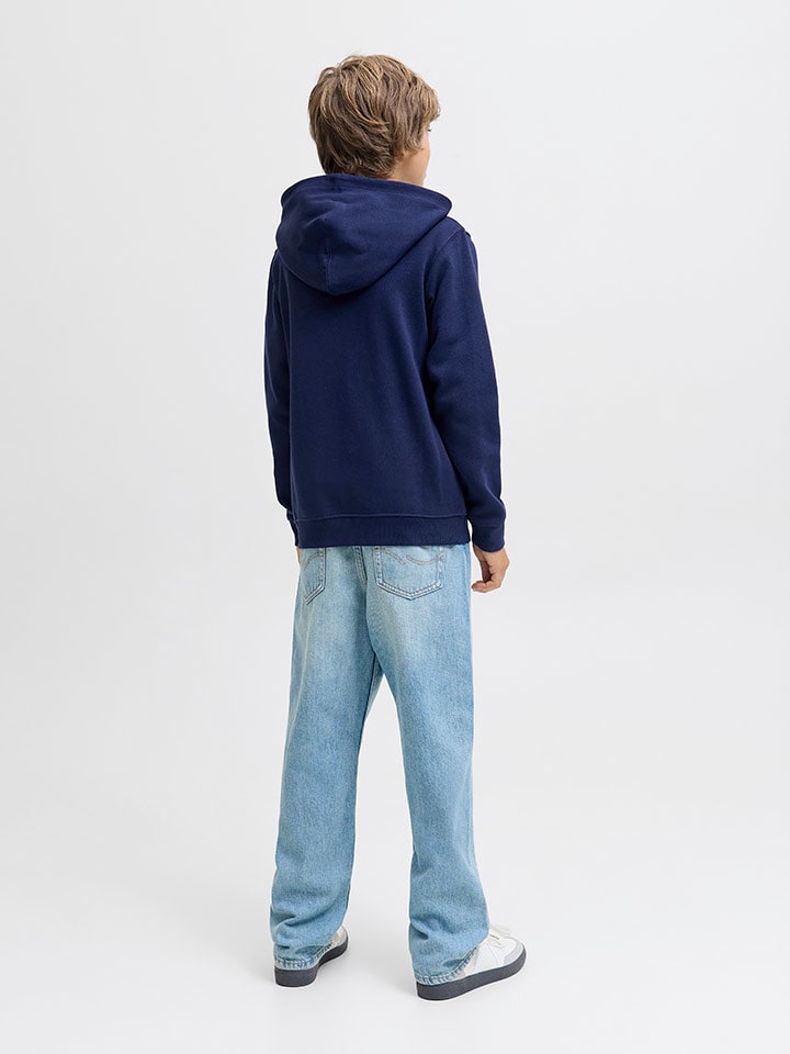 JACK & JONES Junior Худи "Inwood" темно-синего цвета — фото 2