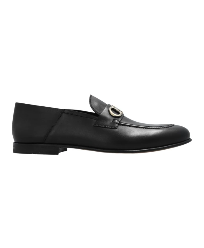 

Джинсовые кожаные туфли Salvatore Ferragamo, черный