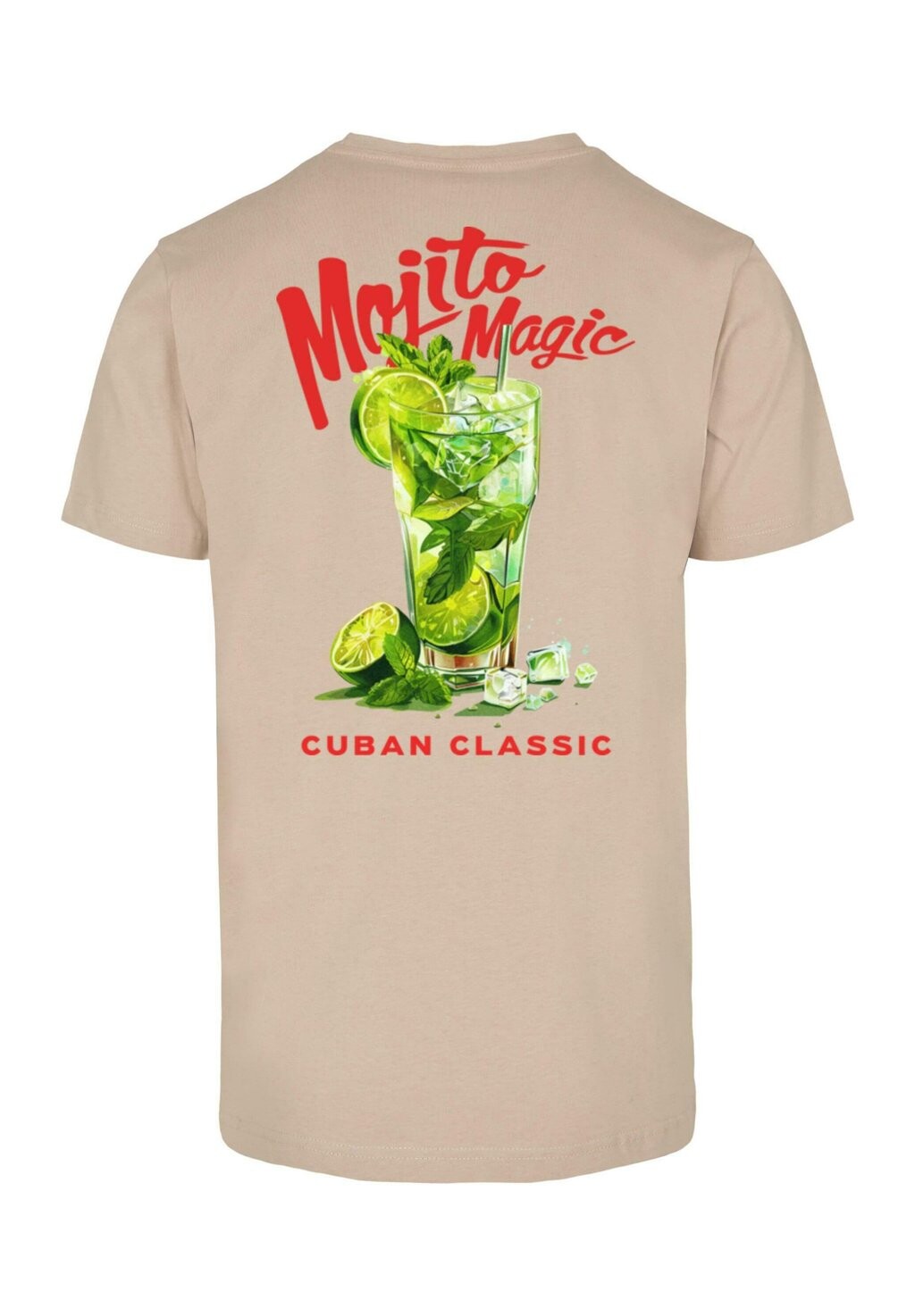 

Футболка с принтом MOJITO MAGIC Mister Tee, песочный