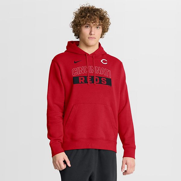 Мужская красная толстовка cincinnati reds primetime club Nike