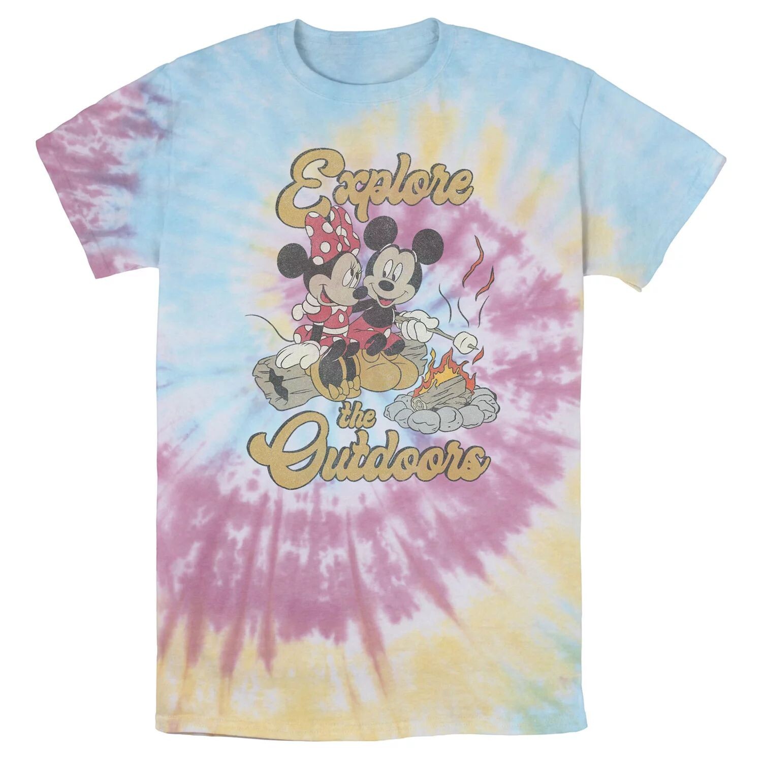 

Мужская футболка Disney Mickey & Minnie Explore The Outdoors с портретом Bomabrd Licensed Character