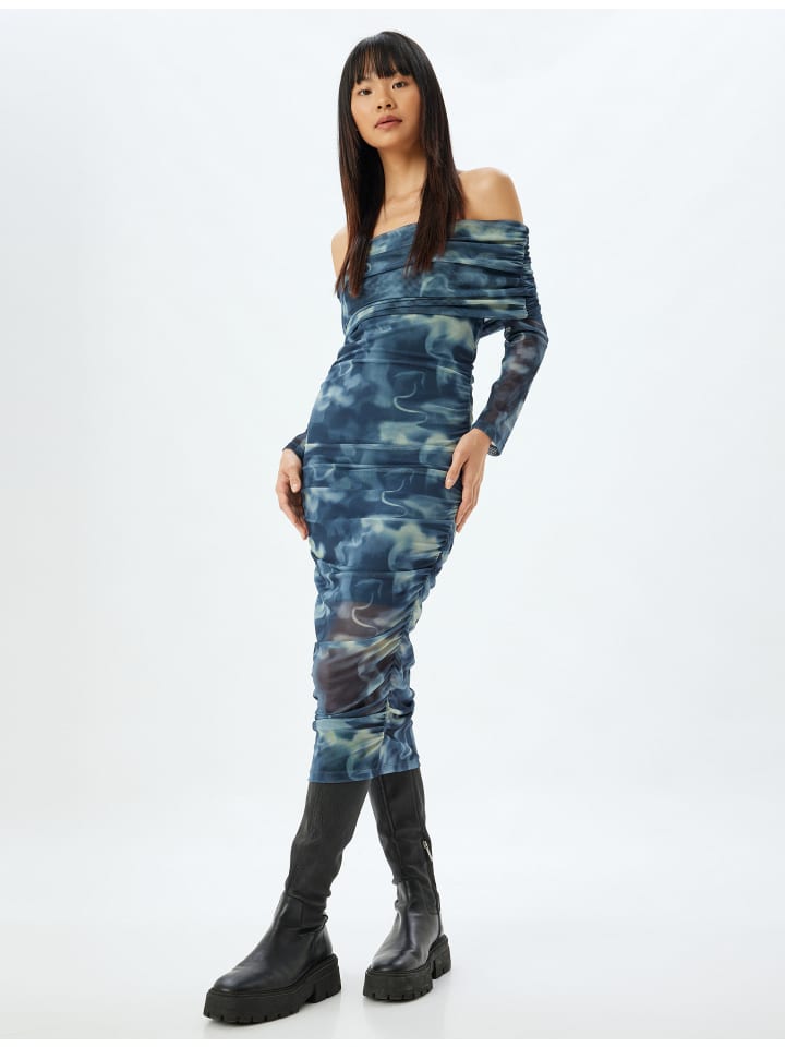 

Короткое платье KOTON, цвет marineblau gemustert