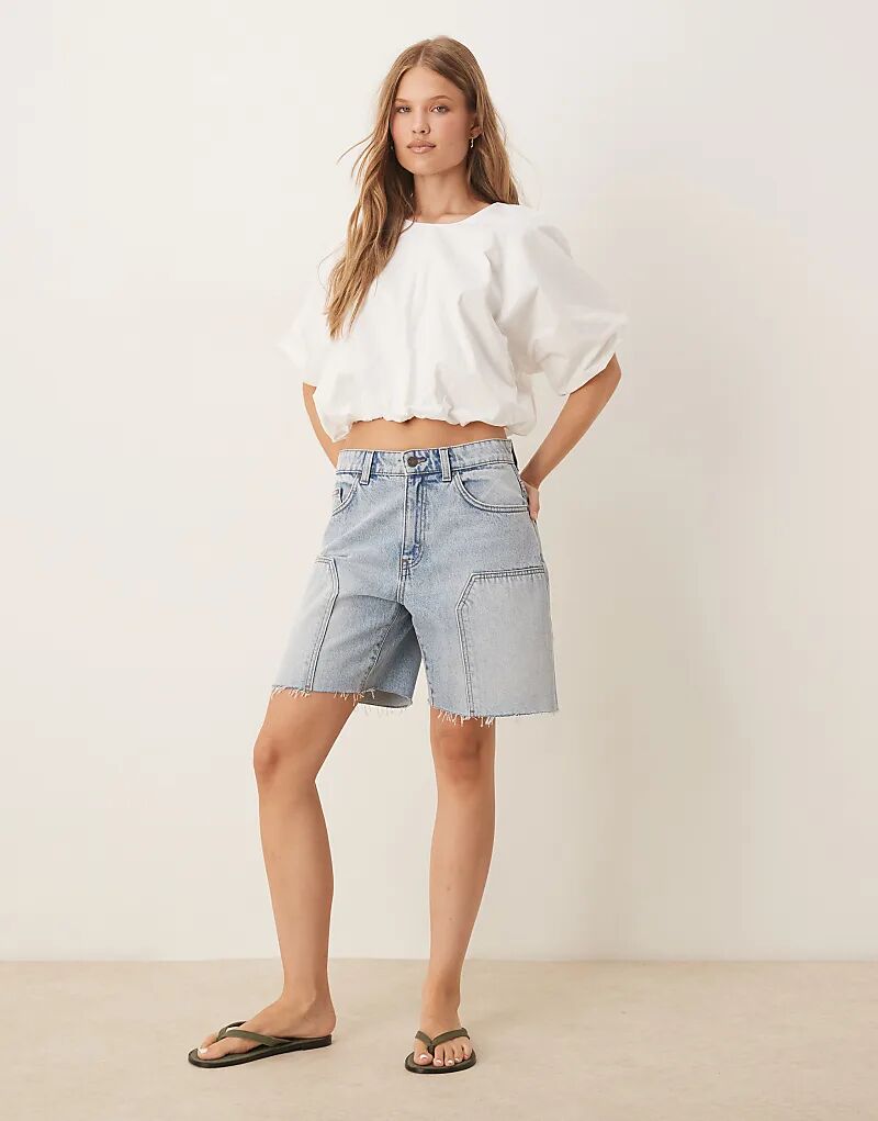 

Джинсовые шорты Cotton On Relaxed синего цвета Cotton On